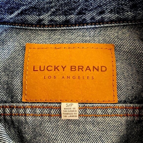 Lucky Brand Tomboy Trucker Blue Jean Babe Denim Jacket Size Small NWT - Picture 5 of 9